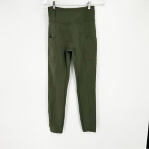 Zuda Olive Green Athletic Workout Leggings Size Small